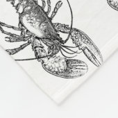  illustratie Lobster Fleece Deken (Hoek)