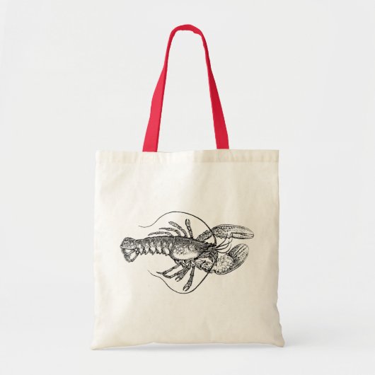  illustratie Lobster Tote Bag (Voorkant)
