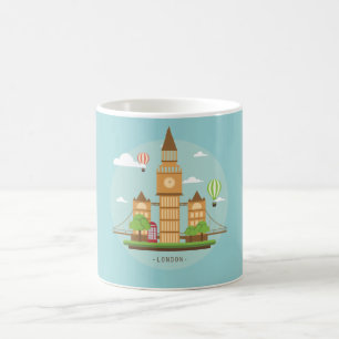 Illustratie Londen City Koffiemok