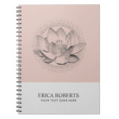 illustratie Lotus Flower Blush Pink Notitieboek (Voorkant)