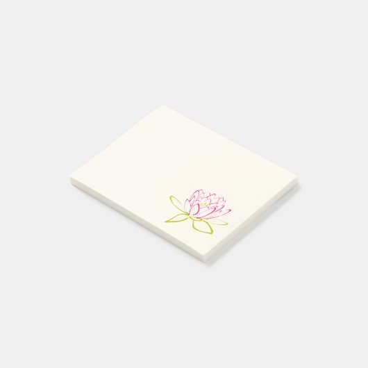 Illustratie Lotus Flower/Water Lily Post-it® Notes (Schuin)