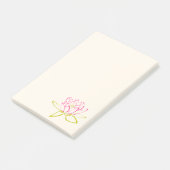 Illustratie Lotus Flower/Water Lily Post-it® Notes (Schuin)