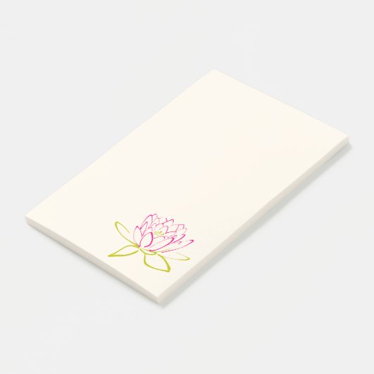 Illustratie Lotus Flower/Water Lily Post-it® Notes (Schuin)
