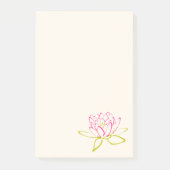 Illustratie Lotus Flower/Water Lily Post-it® Notes (Voorkant)