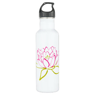 Illustratie Lotus Flower/Water Lily Waterfles