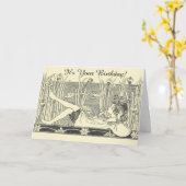 Illustratie Luie Dag Verjaardag Kaart (Gele Bloem)