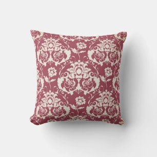 Illustratie. Luxe textuur. Barok, Damask seam Kussen
