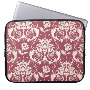 Illustratie. Luxe textuur. Barok, Damask seam Laptop Sleeve