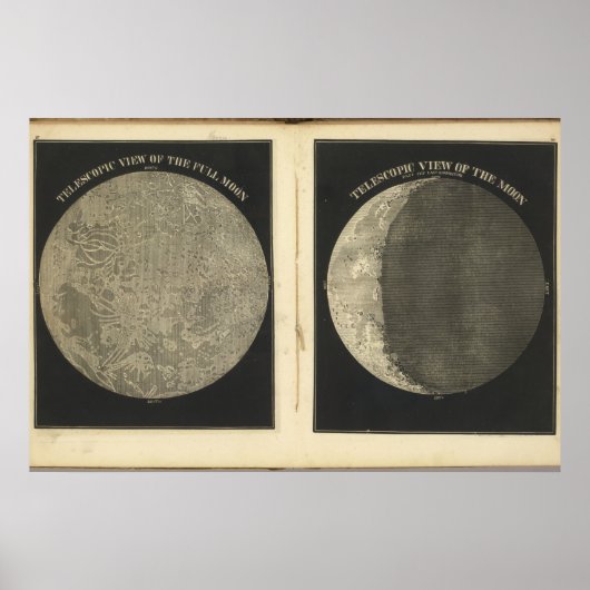 Illustratie  maan poster (Voorkant)