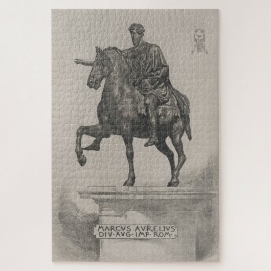 Illustratie Marcus Aurelius beeld (1889) Legpuzzel (Verticaal)
