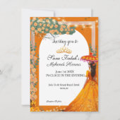 illustratie Mehendi Henna Indiase bruiloft Kaart (Voorkant)