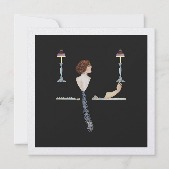  illustratie meisje dat piano speelt (Voorkant)