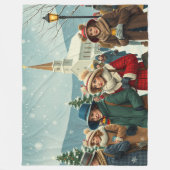 illustratie Mensen die de kerk verlaten Fleece Deken (Voorkant)