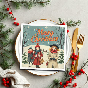  illustratie Mensen die naar de kerk gaan Servet