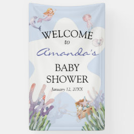 Illustratie Mermaid Welcome Sign Banner