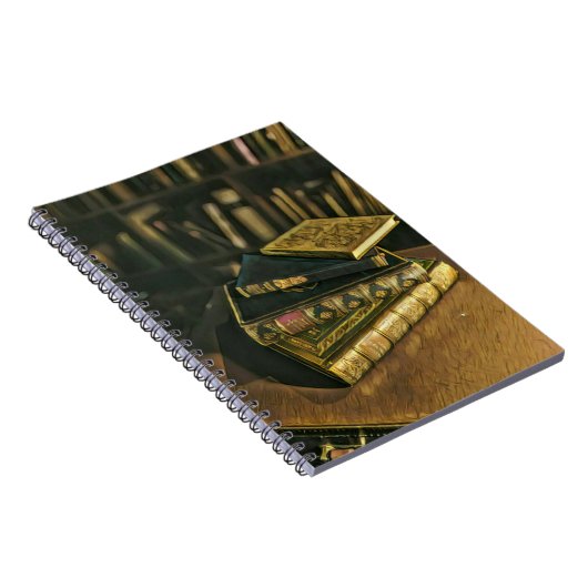 Illustratie met boekenliefhebber notitieboek (Rechterzijde)