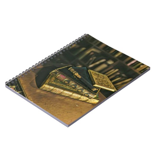 Illustratie met boekenliefhebber notitieboek (Linkerzijde)