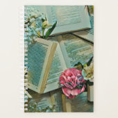 Illustratie met boekenliefhebber planner (Voorkant)
