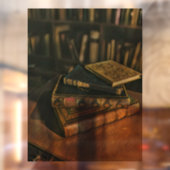 Illustratie met boekenliefhebber raamsticker (Vel 2)