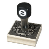 Illustratie met boekenliefhebber rubberstempel (Stempel)