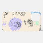 Illustratie met de contouren van de Griekse beelde Case-Mate iPhone Case (Achterkant (horizontaal))