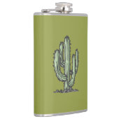 Illustratie met de hand getekend door Cactus Plant Heupfles (Rechts)