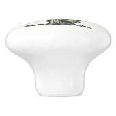 Illustratie met de hand getekend door Cactus Plant Keramische Knop (Zijkant)