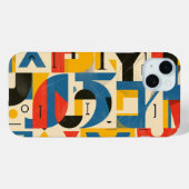 Illustratie met elementen uit alfabetletters Case-Mate iPhone case (Achterkant (horizontaal))