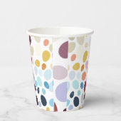 Illustratie met gradiënt gekleurde eieren. papieren bekers (Links)