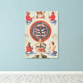 Illustratie met Hermetische filosofie van Canvas Afdruk (Insitu (Houten vloer))