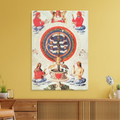 Illustratie met Hermetische filosofie van Canvas Afdruk (Insitu (Woonkamer))