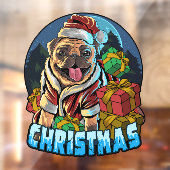 Illustratie met illustraties voor kerstreces raamsticker (Vel 2)