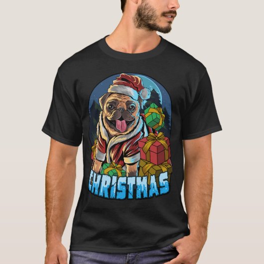 Illustratie met illustraties voor kerstreces t-shirt (Voorkant)