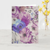 Illustratie met oudroos bloempatroon kaart (Gele Bloem)