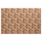 illustratie met roos en viool stof (Fat Quarter)