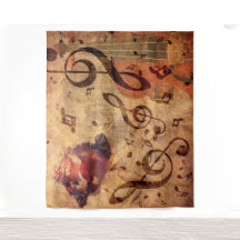  illustratie met roos en viool