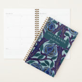 Illustratie met vintage botanisch patroon planner (Display)