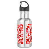 Illustratie met weinig hart waterfles (Achterkant)