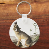 Illustratie met wift Fox (Vulpes velox) Sleutelhanger (Voorkant)