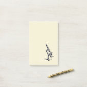  illustratie microscoop netjes laptopblok post-it® notes (Op bureau)
