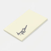  illustratie microscoop netjes laptopblok post-it® notes (Schuin)