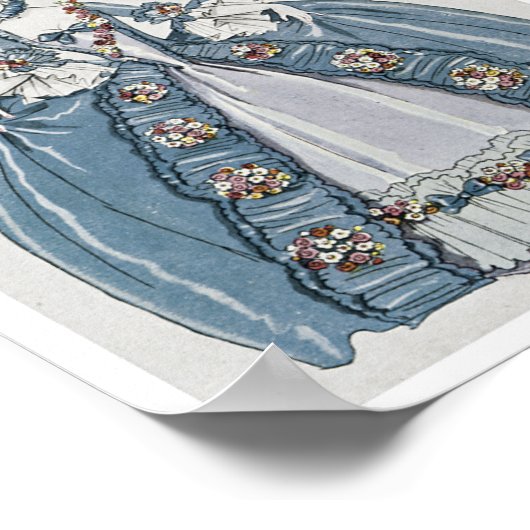 Illustratie Mode Art Deco Poster (Hoek)