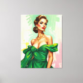 Illustratie mode canvas afdruk (Voorkant)