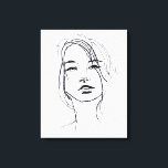 Illustratie mode gezichtsveld canvas afdruk<br><div class="desc">Wil je je gewricht opklaren? Deze mooie mode gezichtdame kan gewoon de truc doen.</div>
