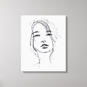 Illustratie mode gezichtsveld canvas afdruk (Voorkant)