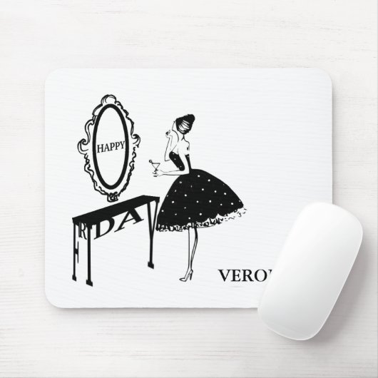 Illustratie Mode Happy Vrijdag Muismat (Met muis)