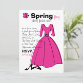 Illustratie Mode lente vlende Kaart (Staand voorkant)