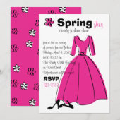 Illustratie Mode lente vlende Kaart (Voorkant / Achterkant)