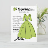 Illustratie Mode lente vlende Kaart (Staand voorkant)