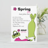 Illustratie Mode lente vlende Kaart (Staand voorkant)